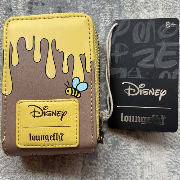 Disney Loungefly Handbags - NWT 2021 Disney Lounge Fly Winnie The Pooh 95th Anniversary Wallet Card ID